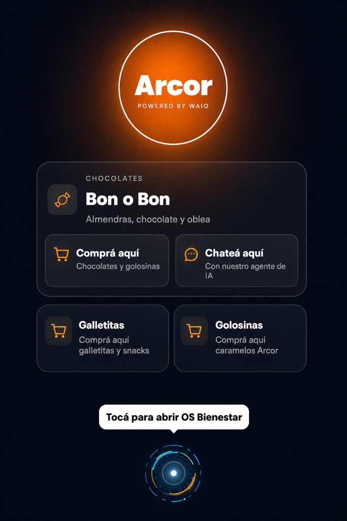 Ejemplo de portada de una marca de alimentos.